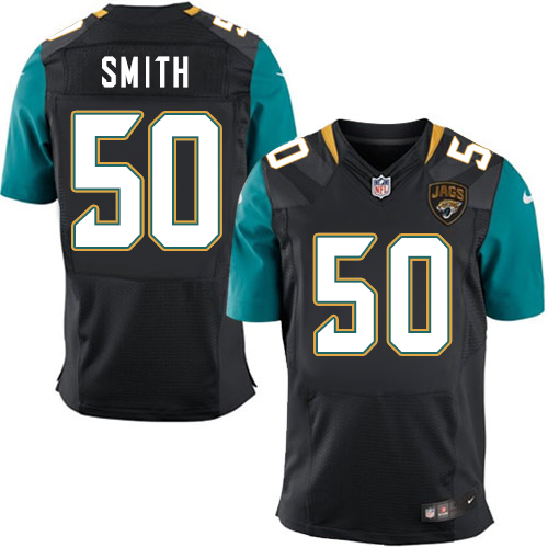 Men's Elite Telvin Smith Nike Jersey Black Alternate - #50 NFL Jacksonville Jaguars